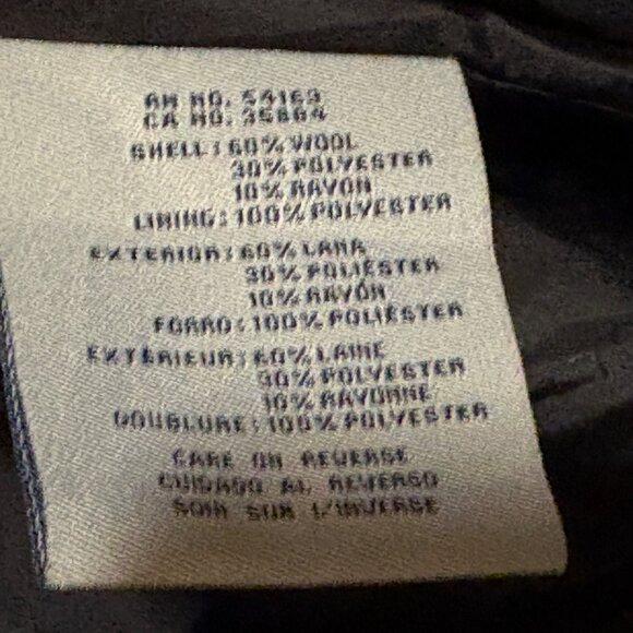 Cole Haan Signature Womens Asymmetrical Belted Full Zip Wool Coat Size 8 Black - Picture 11 of 16